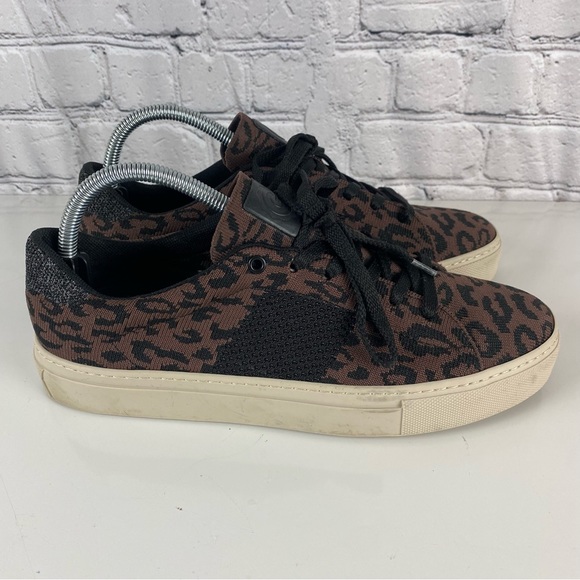 GREATS Brooklyn The Royale Knit Sneaker Shoes Leopard Print Womens US 9.5 - Picture 2 of 10